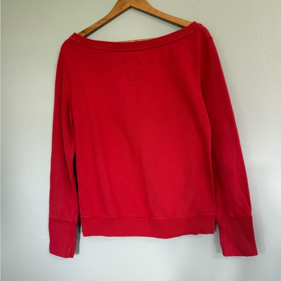 Y2K American Eagle Outfitters Red Scoop Neck Pullover - Picture 5 of 6